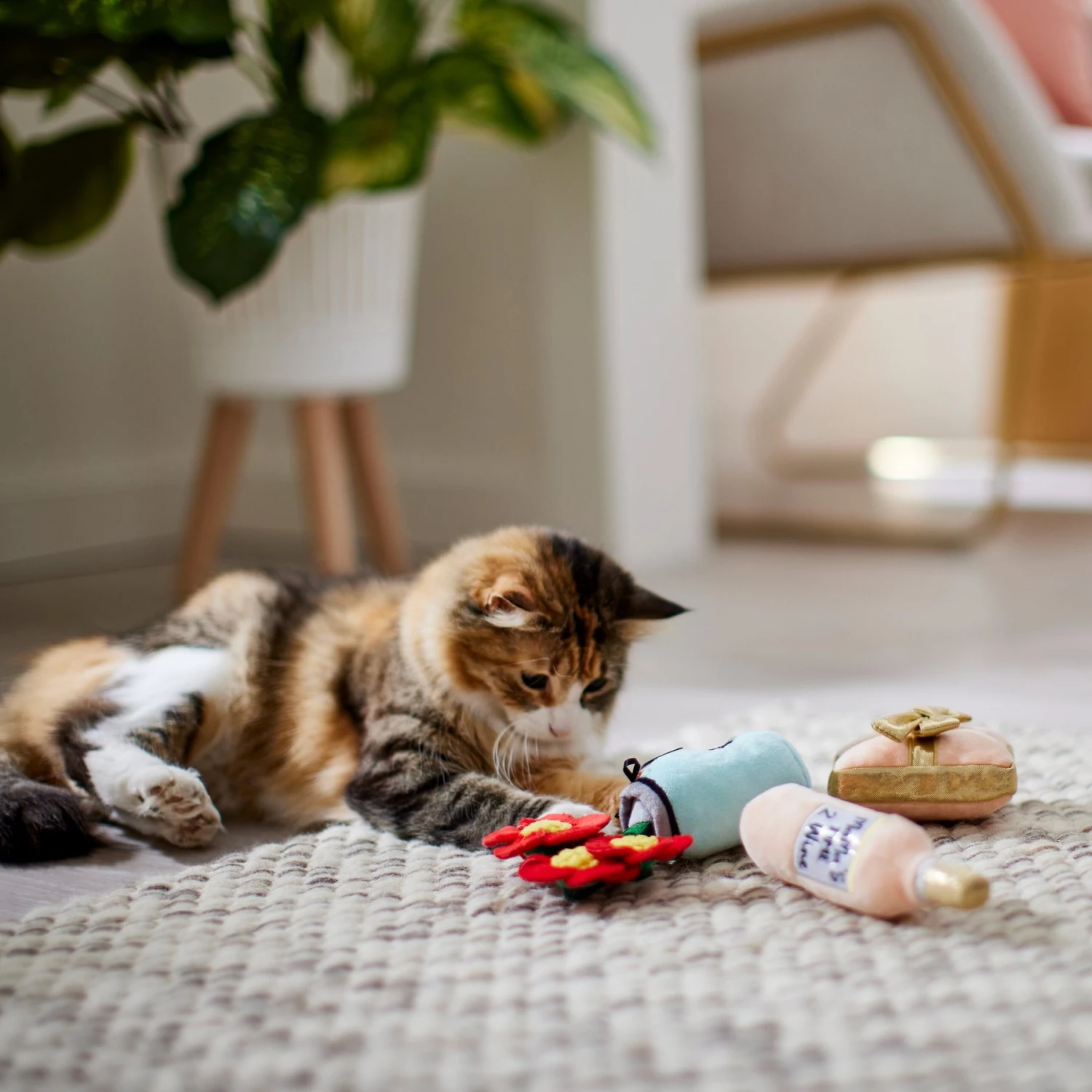 Frisco Mother's Day Gifts Plush Cat Toy With Catnip, 3 Count 3 Frisco Mother's Day Gifts Plush Cat Toy With Catnip, 3 Count - Image 3