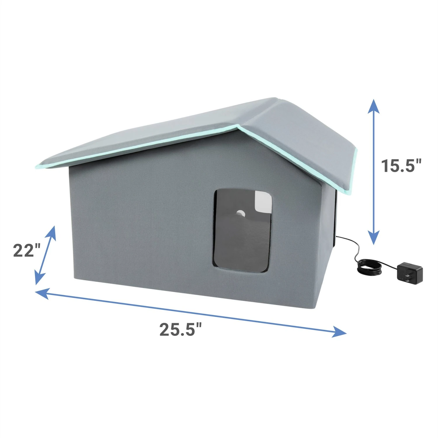 Frisco Extra Wide Heated Cat House 2 Frisco Extra Wide Heated Cat House - Image 2