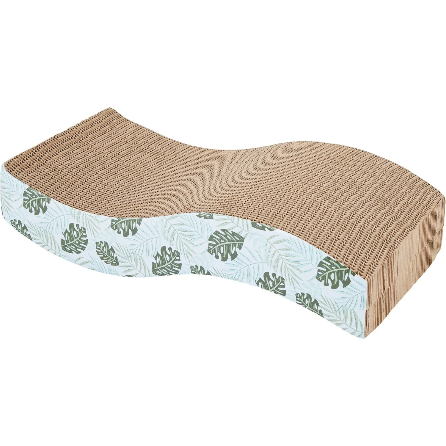 Frisco Wave Cat Scratcher Toy With Catnip, Tropical Paradise 1 Frisco Wave Cat Scratcher Toy With Catnip, Tropical Paradise