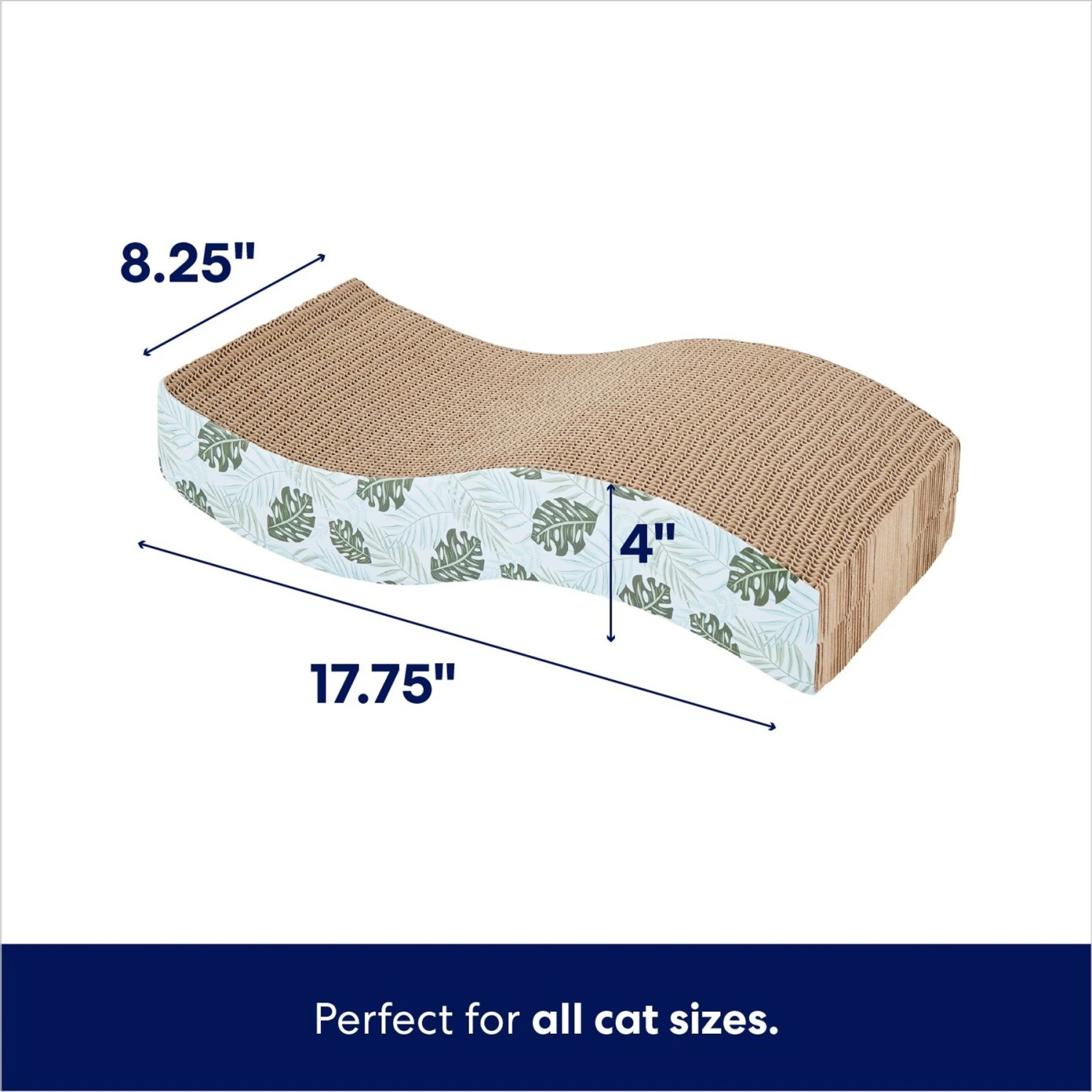 Frisco Wave Cat Scratcher Toy With Catnip, Tropical Paradise 2 Frisco Wave Cat Scratcher Toy With Catnip, Tropical Paradise - Image 2