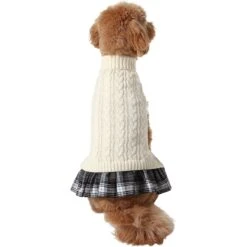 Frisco Plaid Dog & Cat Sweater Dress -Pet Cat Shop 353673 PT2. AC SS1800 V1659008189