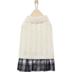 Frisco Plaid Dog & Cat Sweater Dress -Pet Cat Shop 353673 PT4. AC SS1800 V1659726618