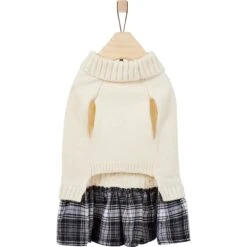 Frisco Plaid Dog & Cat Sweater Dress -Pet Cat Shop 353673 PT5. AC SS1800 V1659726533