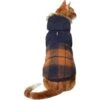 Frisco Mid-Heavyweight Plaid Fleece Lined Dog & Cat Coat