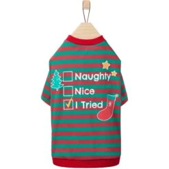 Frisco Naughty, Nice, I Tried Dog & Cat T-Shirt -Pet Cat Shop 358301 PT4. AC SS1800 V1660758716