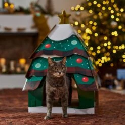Frisco Holiday Christmas Tree Cardboard Cat House 9 Frisco Holiday Christmas Tree Cardboard Cat House -Pet Cat Shop 360879 PT4. AC SS1800 V1695648149