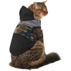 Frisco Army Camo Dog & Cat Hoodie -Pet Cat Shop 368774 PT2. AC SS1800 V1669102815