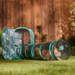 Frisco Mesh Outdoor Extra Tall Pop-up Cat Playpen & Tunnel -Pet Cat Shop 371206 PT6. AC SS1800 V1663094505