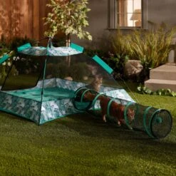 Frisco Mesh Outdoor Pop-up Cat Playpen Tent & Tunnel 14 Frisco Mesh Outdoor Pop-up Cat Playpen Tent & Tunnel -Pet Cat Shop 371209 PT6. AC SS1800 V1663094504