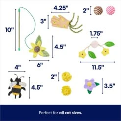 Frisco Spring Plush, Teaser, Ball & Tunnel Variety Pack Cat Toy With Catnip, 10 Count 7 Frisco Spring Plush, Teaser, Ball & Tunnel Variety Pack Cat Toy With Catnip, 10 Count -Pet Cat Shop 541590 PT2. AC SS1800 V1672936931