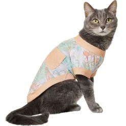 Frisco Vintage Tropical Dog & Cat Pocket T-Shirt -Pet Cat Shop 556598 PT2. AC SS1800 V1675103229