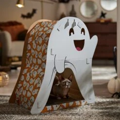 Frisco Halloween Cutie Ghost Cardboard Cat House With Catnip -Pet Cat Shop 668358 PT4. AC SS1800 V1689283702