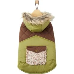 Frisco Heavy Weight 2-Tone Sherpa Lined Hybrid Quilted Dog & Cat Parka -Pet Cat Shop 718038 PT3. AC SS1800 V1693234240