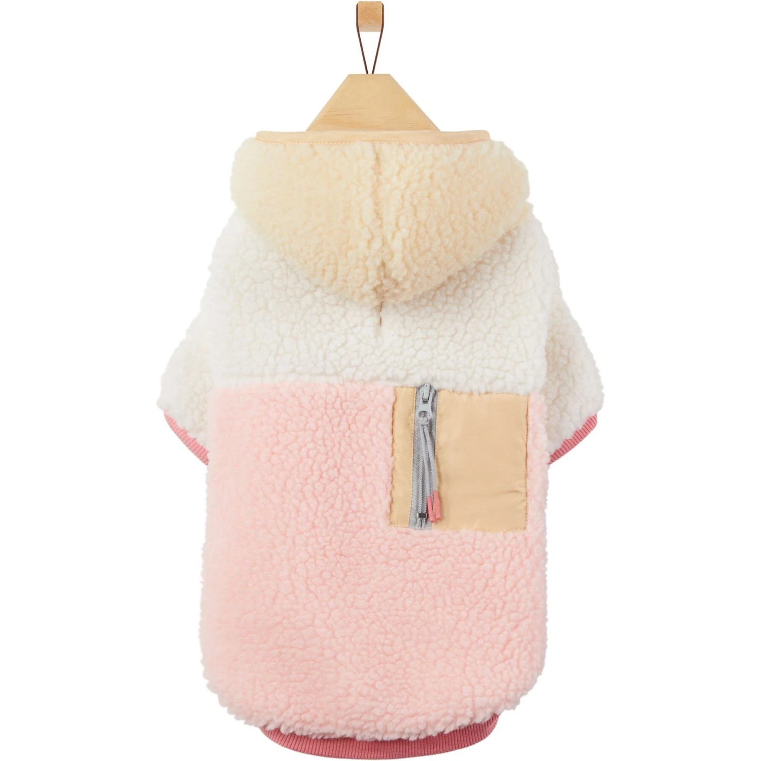 Frisco Colorblock Fleece Dog & Cat Hoodie W/ Pocket 4 Frisco Colorblock Fleece Dog & Cat Hoodie W/ Pocket - Image 4