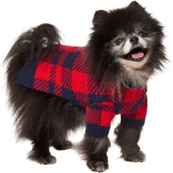 Frisco Fleece Lined Buffalo Plaid Mock Neck Dog & Cat Sweater -Pet Cat Shop 718470 PT2. AC SS1800 V1703184630