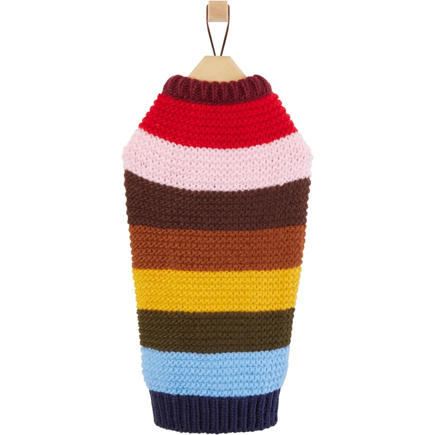 Frisco Chunky Knit Multi-Stripe Dog & Cat Sweater 4 Frisco Chunky Knit Multi-Stripe Dog & Cat Sweater - Image 4