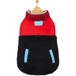 Frisco Medium Weight Retro Colorblock Mixed Media Dog & Cat Coat -Pet Cat Shop 719462 PT3. AC SS1800 V1692978911