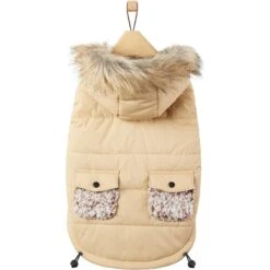 Frisco Heavy Weight Matte Quilted Dog & Cat Parka With Cozy Fleece Lining -Pet Cat Shop 719654 PT3. AC SS1800 V1692978908