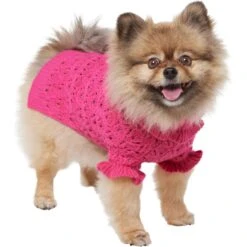 Frisco Ruffle Knit Pointelle Dog & Cat Turtleneck Sweater 10 Frisco Ruffle Knit Pointelle Dog & Cat Turtleneck Sweater -Pet Cat Shop 720646 PT2. AC SS1800 V1703194381