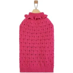 Frisco Ruffle Knit Pointelle Dog & Cat Turtleneck Sweater 11 Frisco Ruffle Knit Pointelle Dog & Cat Turtleneck Sweater -Pet Cat Shop 720646 PT3. AC SS1800 V1693234722