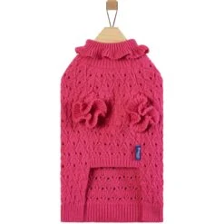 Frisco Ruffle Knit Pointelle Dog & Cat Turtleneck Sweater 12 Frisco Ruffle Knit Pointelle Dog & Cat Turtleneck Sweater -Pet Cat Shop 720646 PT4. AC SS1800 V1693234237