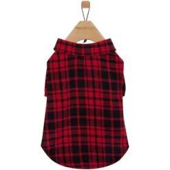 Frisco Red Tartan Plaid Dog & Cat Flannel Shirt -Pet Cat Shop 720790 PT3. AC SS1800 V1693401059