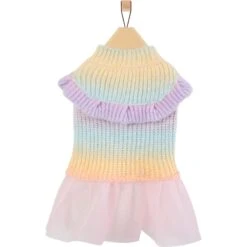 Frisco Rainbow Dog & Cat Sweater Dress -Pet Cat Shop 720934 PT3. AC SS1800 V1692977136