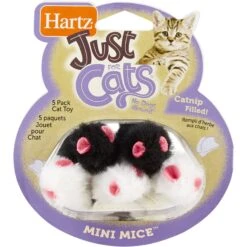 Frisco Natural Catnip & Hartz Just For Cats Mini Mice Cat Toy With Catnip, 5 Count -Pet Cat Shop 737478 PT5. AC SS1800 V1683212073