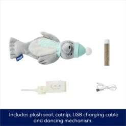 Frisco Holiday Interactive Flopping Seal Electronic Cat Toy With Catnip 8 Frisco Holiday Interactive Flopping Seal Electronic Cat Toy With Catnip -Pet Cat Shop 740102 PT2. AC SS1800 V1695046543