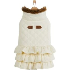 Frisco Medium Weight Quilted Ruffle Tiered Dog & Cat Dress 12 Frisco Medium Weight Quilted Ruffle Tiered Dog & Cat Dress -Pet Cat Shop 744262 PT3. AC SS1800 V1692978554