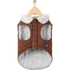 Frisco Medium Weight Quilted Dog & Cat Coat With Cozy Sherpa Lining -Pet Cat Shop 744310 PT4. AC SS1800 V1692978555