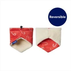 Frisco Reversible Candy Cane Cozy Knit Faux Fur Dog & Cat Pullover Bandana, 1 Count -Pet Cat Shop 745294 PT4. AC SS1800 V1695047183