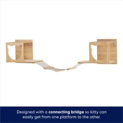 Frisco Cushioned Wall Mounted Cat Wall Shelf & Frisco Cat Silhouette With Bridge Wall Mounted Cat Wall Shelves -Pet Cat Shop 785550 PT6. AC SS1800 V1677600275