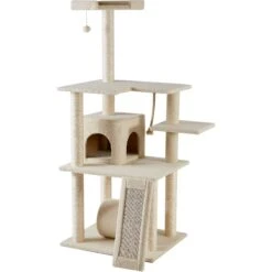 Frisco 62-in Faux Fur Cat Tree & Condo -Pet Cat Shop 92259 PT5. AC SS1800 V1584453065