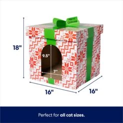 Frisco Holiday Gift Box Cardboard Cat House & Frisco Holiday Santa's Workshop Cardboard Cat House 11 Frisco Holiday Gift Box Cardboard Cat House & Frisco Holiday Santa's Workshop Cardboard Cat House -Pet Cat Shop 986158 PT2. AC SS1800 V1698258056