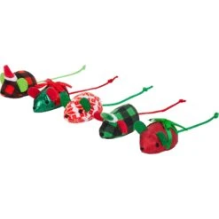 Frisco Holiday Festive Red Variety Pack Gift Box Cat Toy With Catnip, 14 Count & Frisco Holiday Mice Cat Toy With Catnip, 5 Count -Pet Cat Shop 986270 PT5. AC SS1800 V1698258403