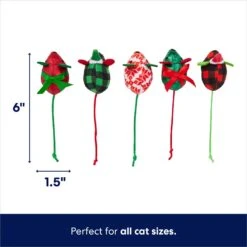 Frisco Holiday Festive Red Variety Pack Gift Box Cat Toy With Catnip, 14 Count & Frisco Holiday Mice Cat Toy With Catnip, 5 Count -Pet Cat Shop 986270 PT6. AC SS1800 V1698258056